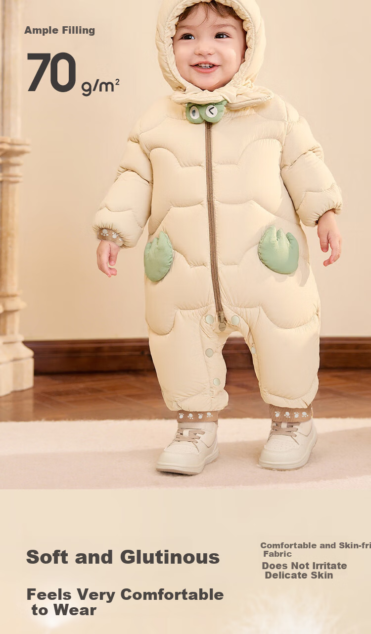 BALABALA Baby Kids Down Jacket Romper Winter Outwear Fashion [Mall Same Style] 200425120202 5