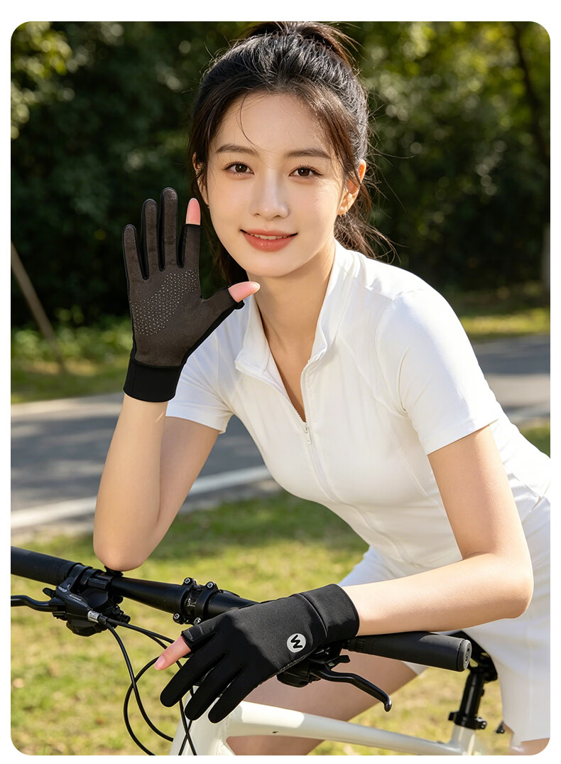 Cartelo Crocodile Women's Sunscreen Gloves Summer UV Protection Outdoor Cycling Driving Sunshade Non-slip Thin Breathable Touchscreen Gloves for Women 18