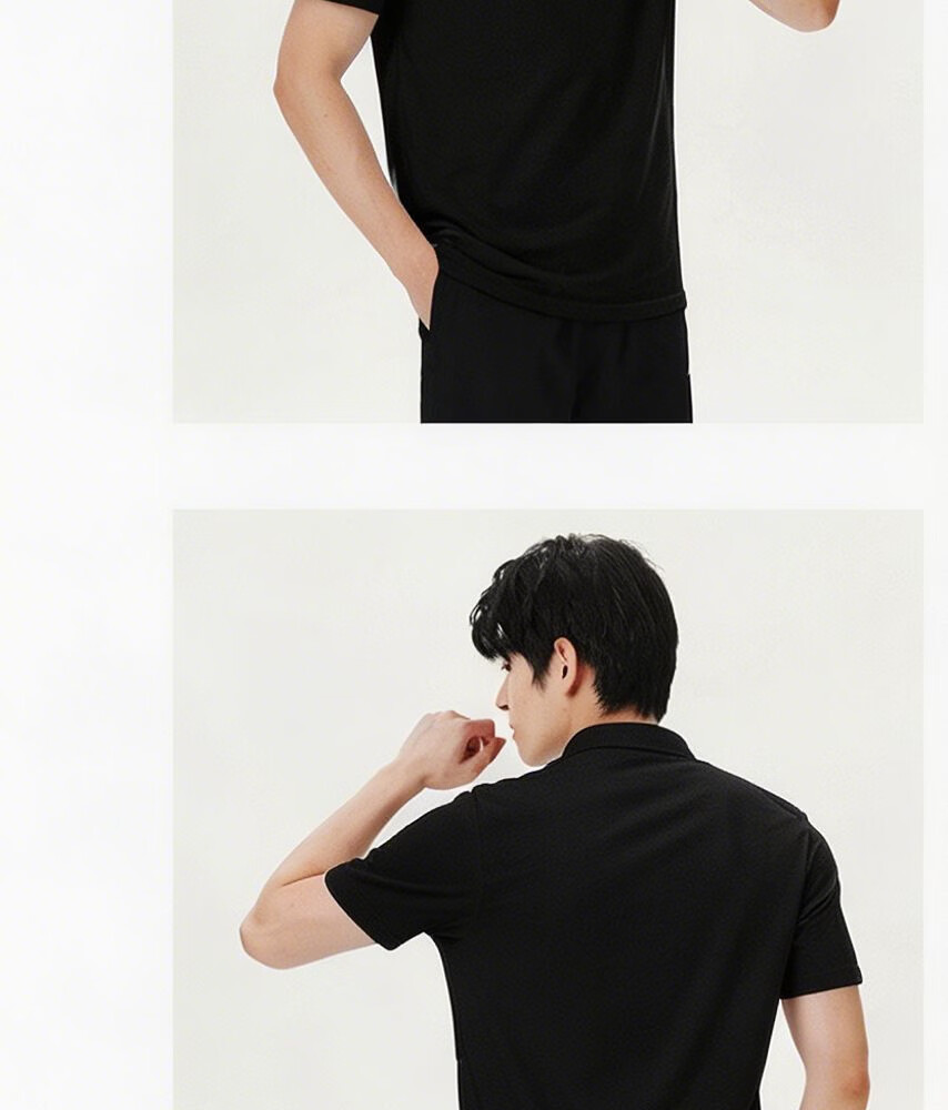 LI-NING Men's Polo Shirt Short Sleeve 2026 Summer New Cotton Breathable High-End Men's T-Shirt Sportswear 11