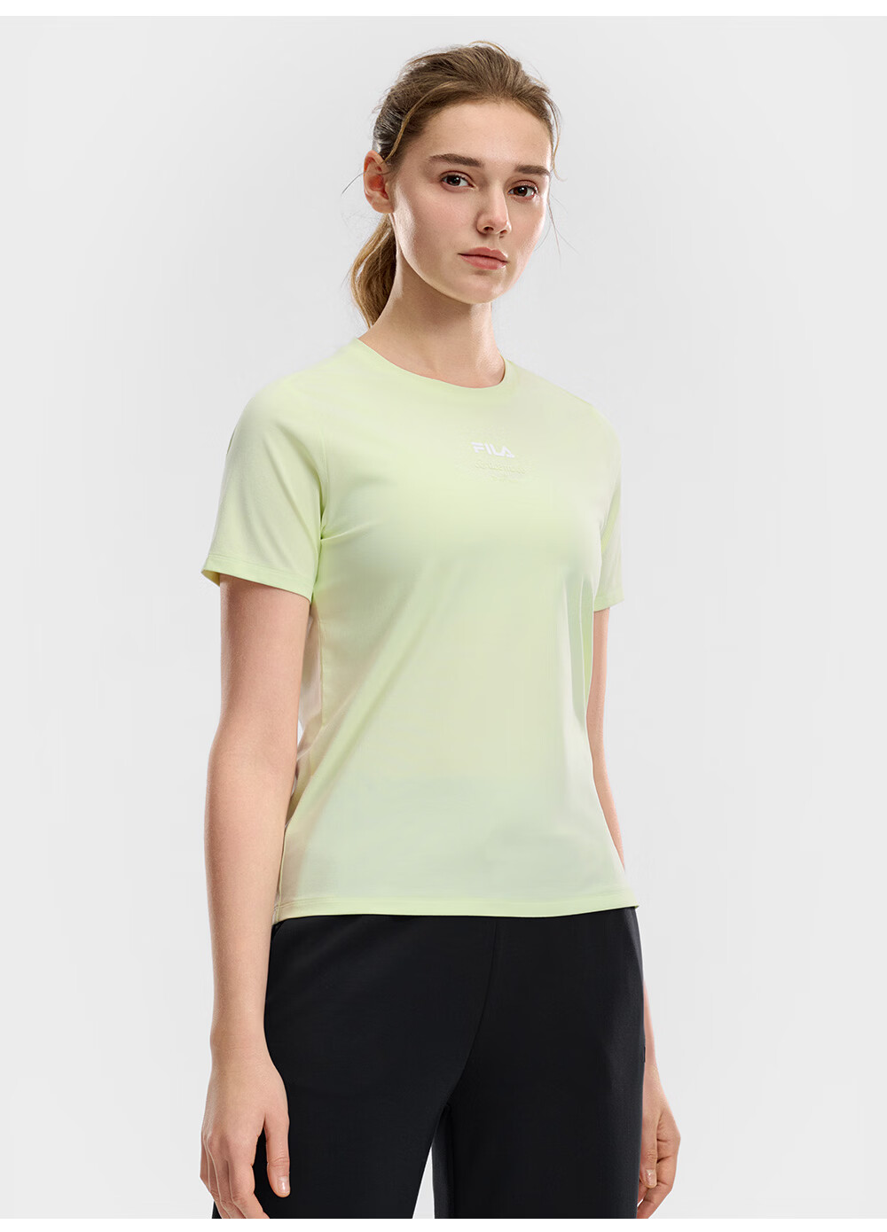 FILA Official Colorful Women's Short Sleeve T-Shirt 2026 Summer Moisture-Wicking Quick-Dry Fitness Sports Yoga Running Tee 50