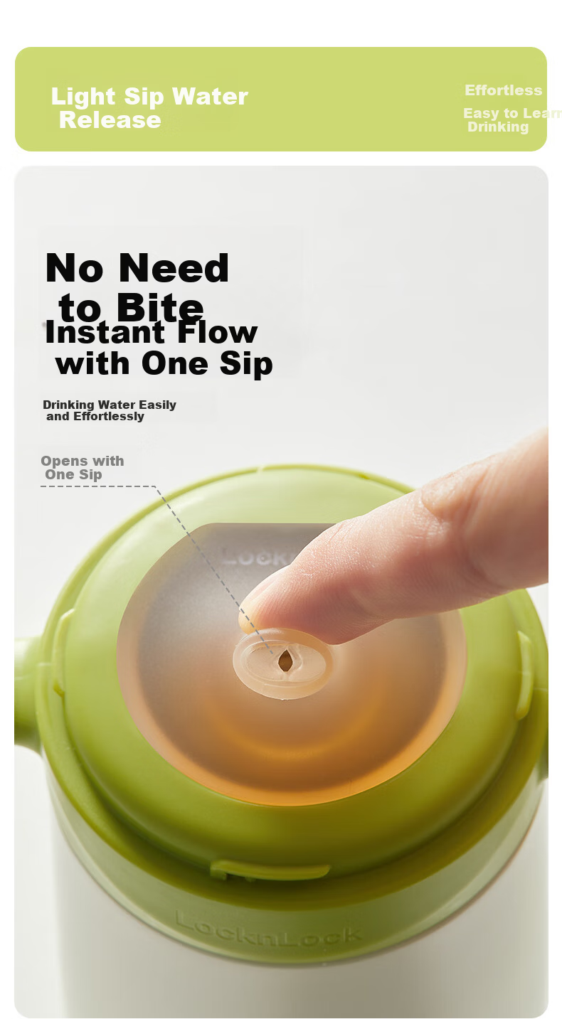 LOCK&LOCK Baby Insulated Cup for 6+ Months, Toddler Straw Cup for 1-3 Years, Portable Drinking Cup 4
