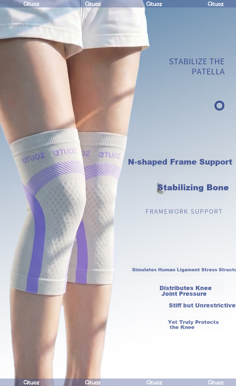 Qituozhe Silk Knee Brace Summer Thin Sports Protective Medical Knee Sleeve for Men and Women Meniscus Injury Recovery 10