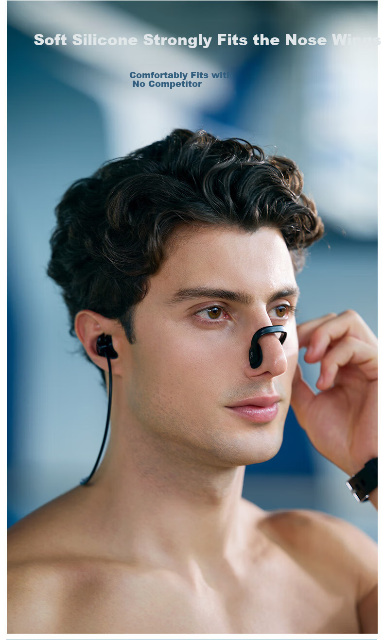 WATERTIME / Shuichuan Soft Silicone Nose Clip Swimming Anti-Choke Gear Phantom Black 4