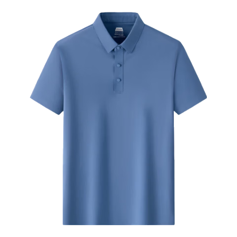 ROMON 7A Antibacterial Short Sleeve Polo Shirt Men Summer Cool Touch Sun Protection Business Shirt