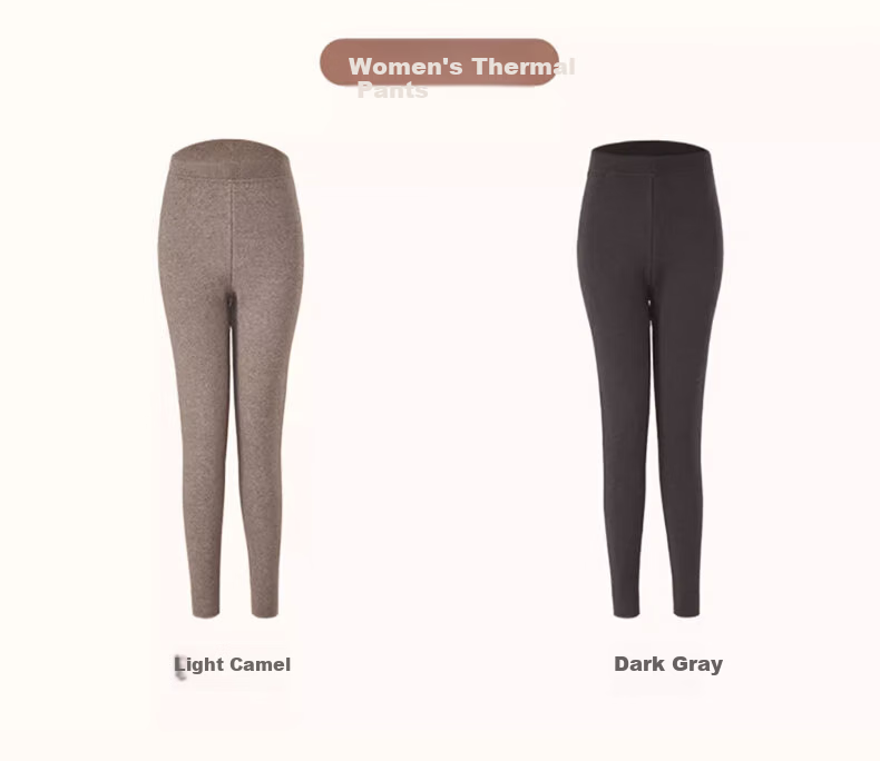 Langsha Men's Wool Pants [2026 Autumn New] Fleece-Lined Thickened Thermal Cashmere Pants Cotton-Lined Warm Leggings 13