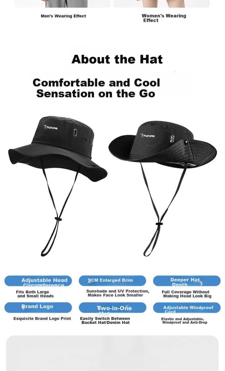 TUCANO Woodpecker Sun Protection Hat, Face Mask, and Ice Sleeve Three-Piece Set UV Protection Outdoor Cycling Travel Mountaineering Fishing Sunshade Hat 5