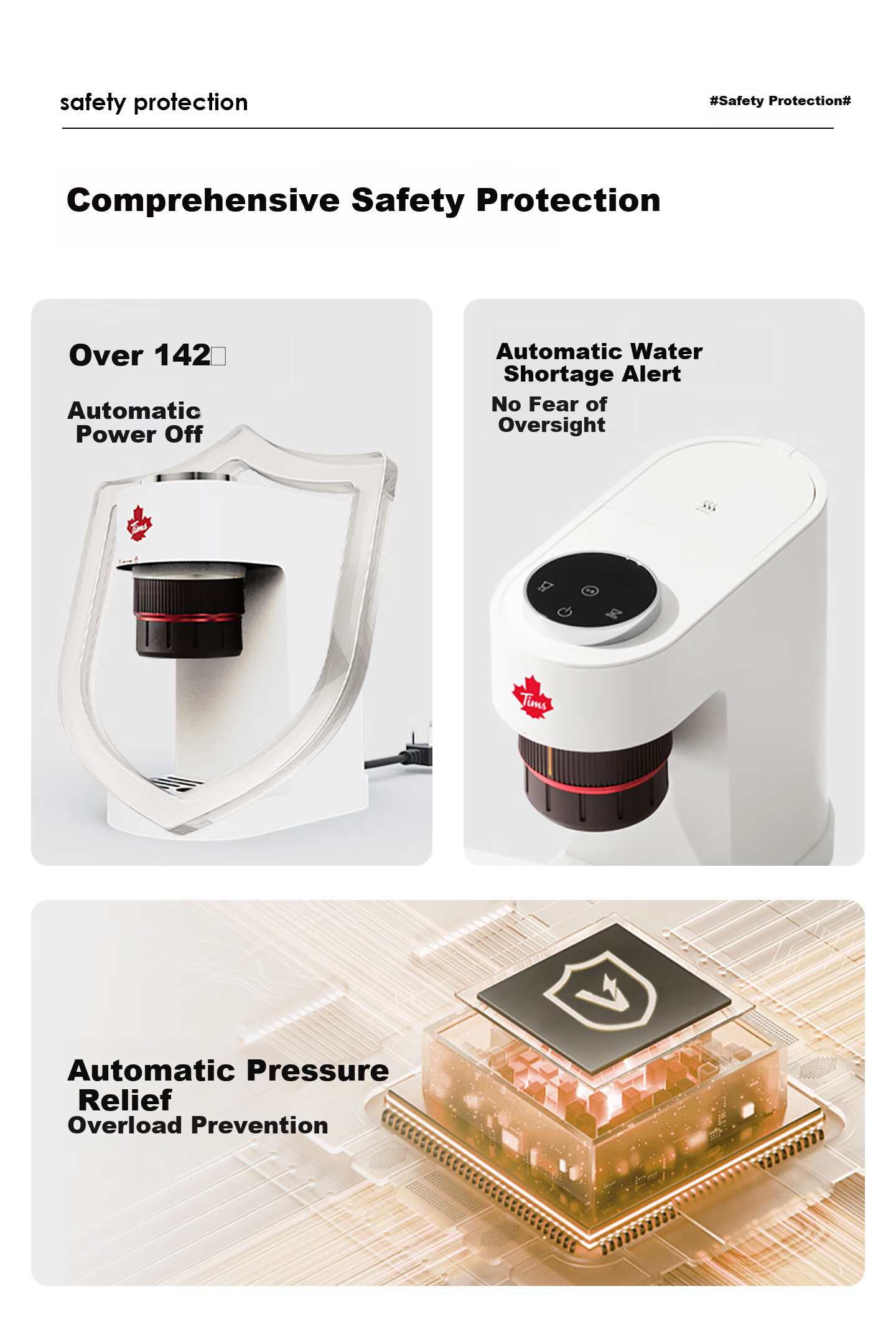 Tim Hortons Tianhao Capsule Coffee Machine Small Portable All-in-One Semi-Automatic Coffee Powder Capsule Dual-Use Office Birthday Gift A2 25