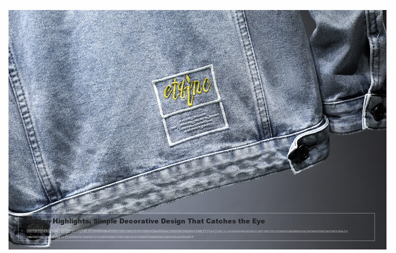 Pierre Cardin [Korean Style Trend] Men's Summer Fashion Comfortable Denim Jacket Blue L 11