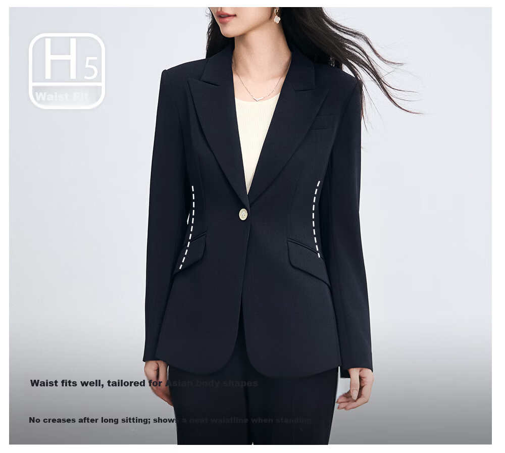 Miss Bird Women's Suit Set High-End Formal Small Size Professional Outfit National Exam Commuting Interview Blazer 4
