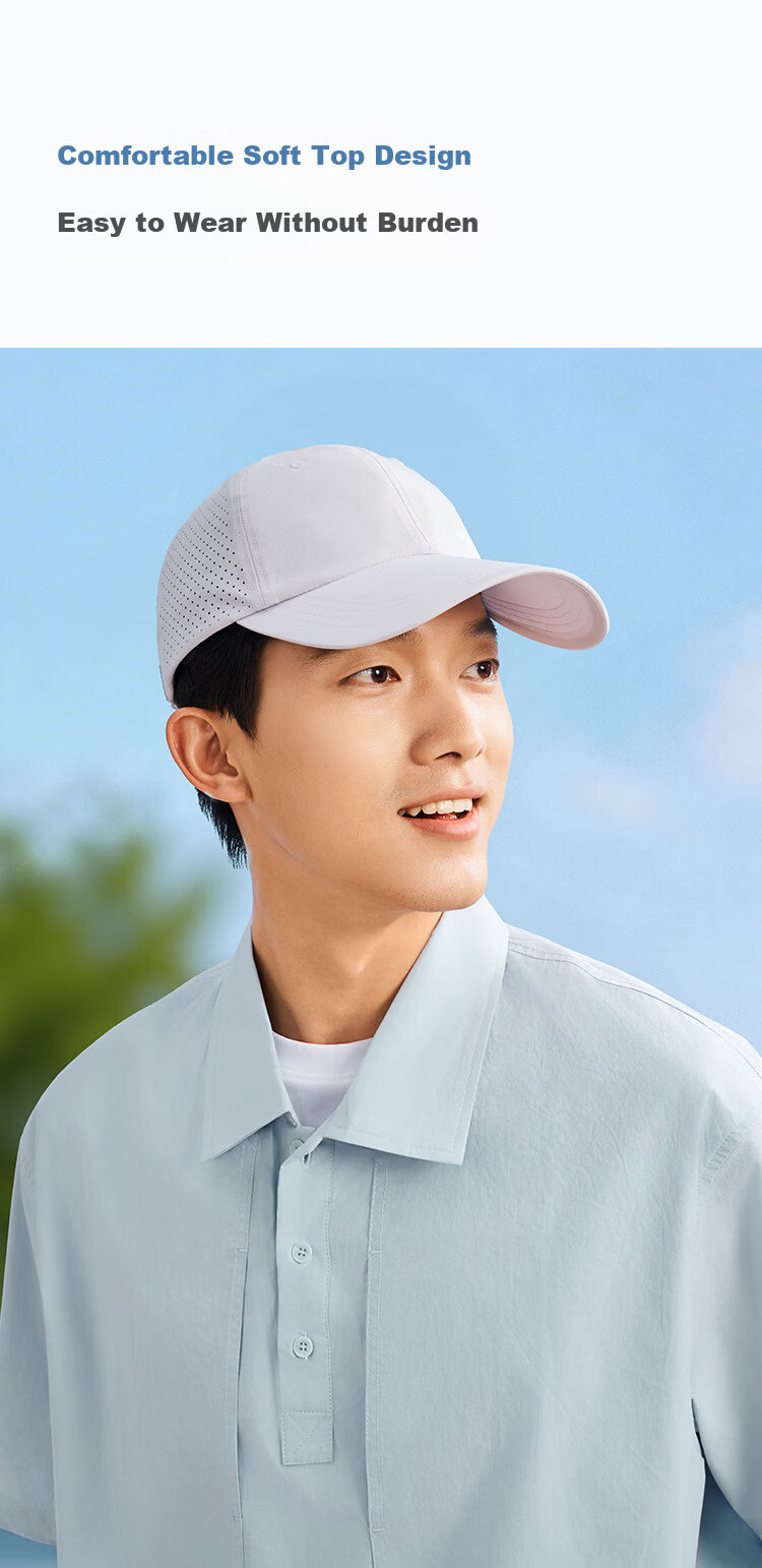 HLA Men's Breathable Baseball Cap Quick-Dry Mesh Design Summer Sun Protection Simple Commuter Sports Comfortable and Sweat-Resistant 10