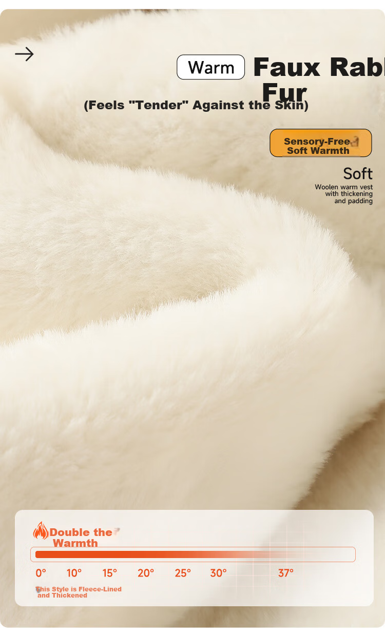 Me feeling Men's Thermal Underwear 2025 New Autumn Winter Thickened Fleece Vest Lamb Wool Warm Anti-Cold Top 4