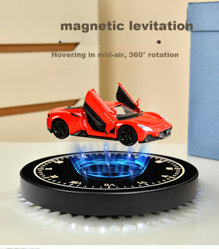Hengyi Magnetic Levitation Car Model Display Bluetooth Base Rotatable Maserati MC20 Alloy Car Gift for Boyfriend 2