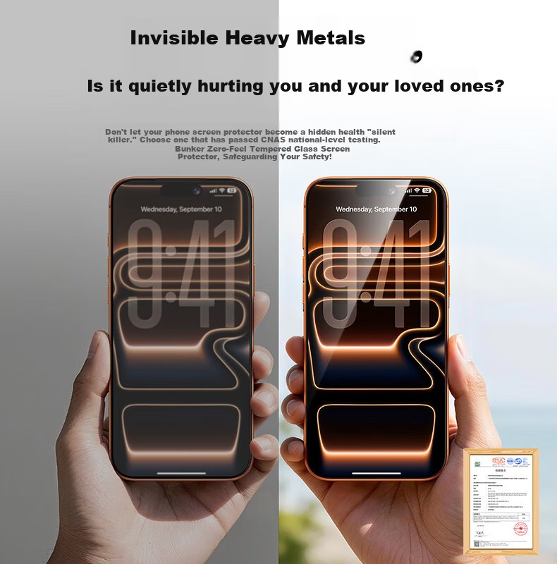Benks iPhone 17 Pro Max Tempered Glass Screen Protector, Dustproof, Anti-Fingerprint, Ultra-Thin Full Coverage, HD 2-Pack 3