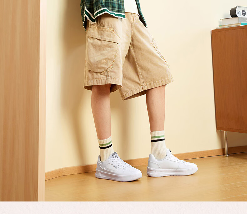 361° Men's Casual Shoes Qinghe 2 New Stylish Versatile Thick-Soled Comfortable White Sneakers 672636618-1 12