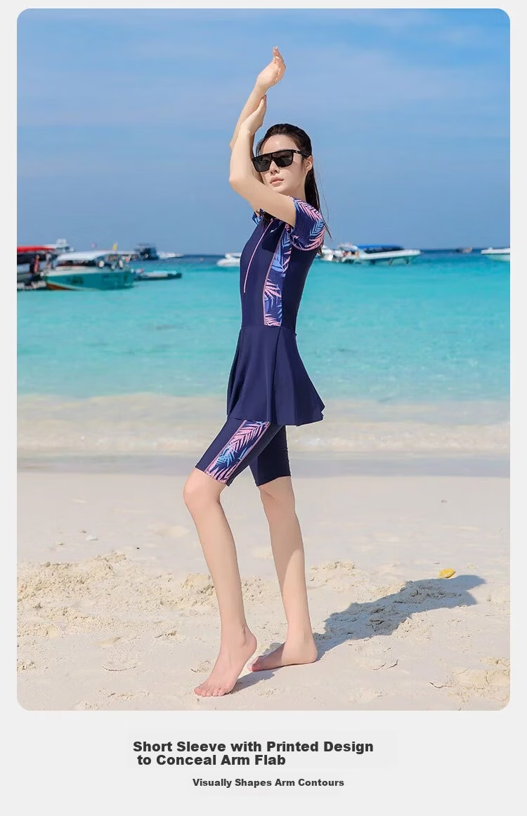 Xtep Women's Slim Fit High-End Swimwear High Elastic Comfortable Versatile One-Piece Swimsuit for Hot Springs and Beach Vacation 5