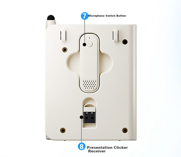 ULT-unite F25 Wireless Lavalier Microphone Mini Amplifier Speaker Teacher Lecture Multifunctional Presentation Remote Magnetic Storage Anti-Howling High Volume Long Battery Life White 15