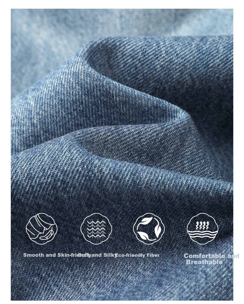 ESE-Y Lyocell Cotton Tube Flared Jeans for Women 2026 Spring New High Waist Straight Wide Leg Flare Pants Denim Blue 29 4