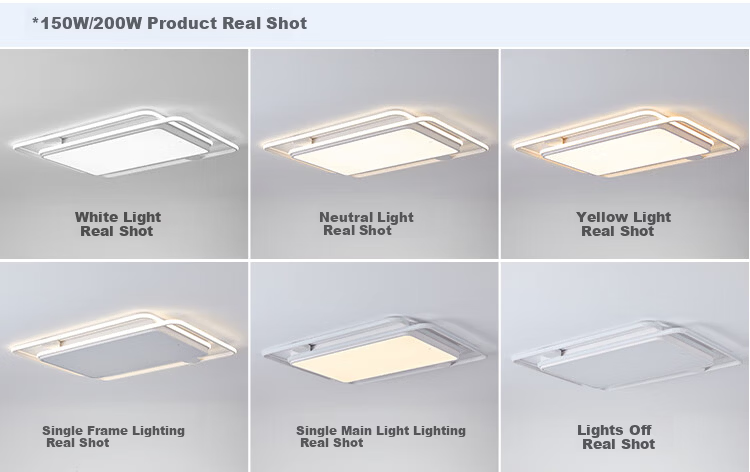 Foshan Lighting Modern Nordic Ceiling Light for Living Room Bedroom Study Eye Protection Mi Home Smart Control 200W Qinglan 17