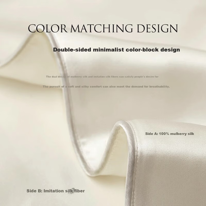 VCD 100% Mulberry Silk Pillowcase 48x74cm Home Use Champagne Gold Single Pack