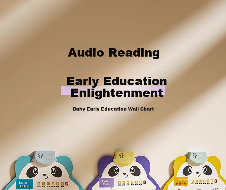 Leleyu Panda Audio Wall Chart, Early Education Learning Machine, Children's Toy, Baby Literacy Chart, Wall Sticker, Birthday Gift for Boys And Girls 1