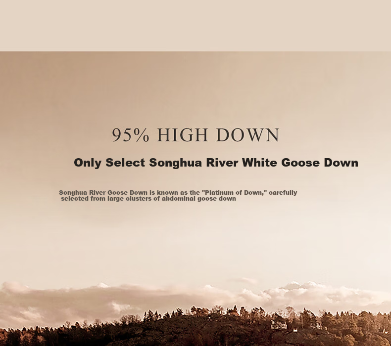 Mercury Home Textiles 95% White Goose Down Quilt Winter Thickened Double Bed Southern France Series 220×240cm 1100g 4