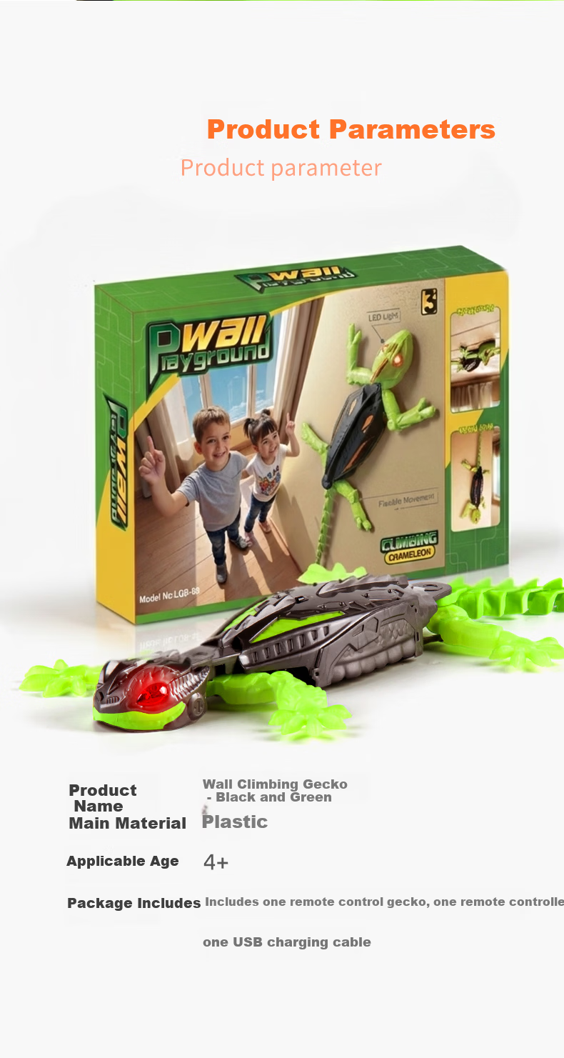 Alien Toy Wall Climbing Gecko Stunt Car Mechanical Bionic Popular Kids Gift Children's Day Present 12
