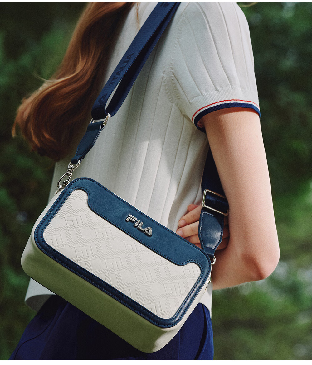 FILA Official Women's Shoulder Bag 2026 Summer Fashion Casual Crossbody Small Square Bag 12