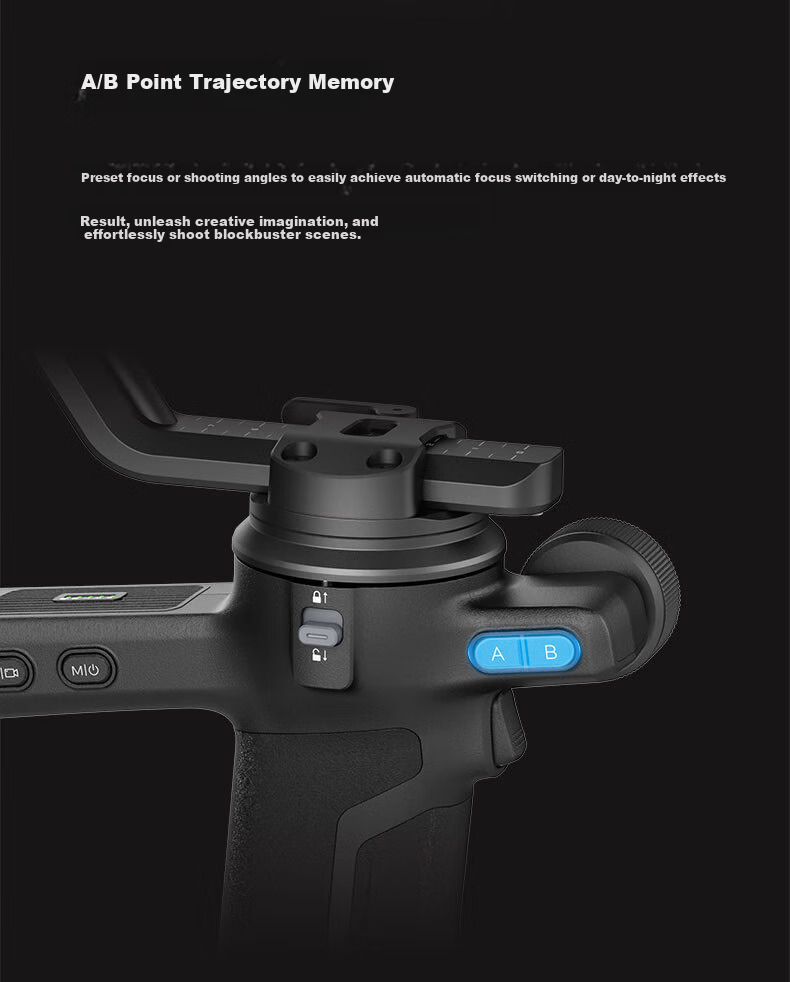 FeiyuTech Scorpion 3 Professional 3-Axis Stabilizer for Mirrorless and DSLR Cameras Live Streaming Handheld Gimbal AI Tracking Camera Stabilizer 15