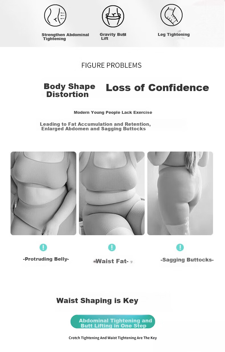 GRACEWELL 5D Shaping Floating Pants Hip Lifting Waist Slimming Seamless High Waist Slimming Body Shaping Base Underwear Nude L 2