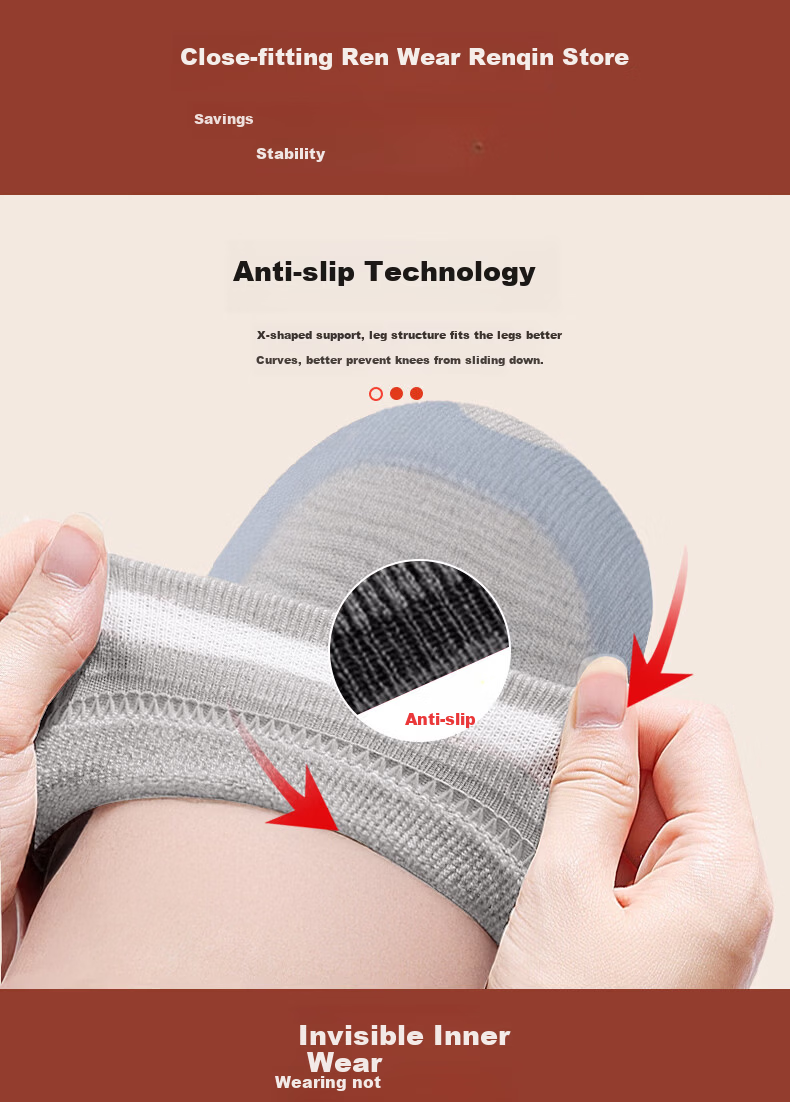 CRALVKOIN Medical Knee Brace for Warmth, Arthritis, Meniscus Injury, Effusion, Cold Legs, Cold Prevention, Autumn And Winter Season, Middle-Aged And Elderly People 6