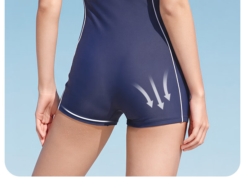 LI-NING Girls Youth Swimming Suit One-Piece Trunks Middle School Exam Special Large Kids Swimsuit with Goggles and Swim Cap Three-Piece Set 9