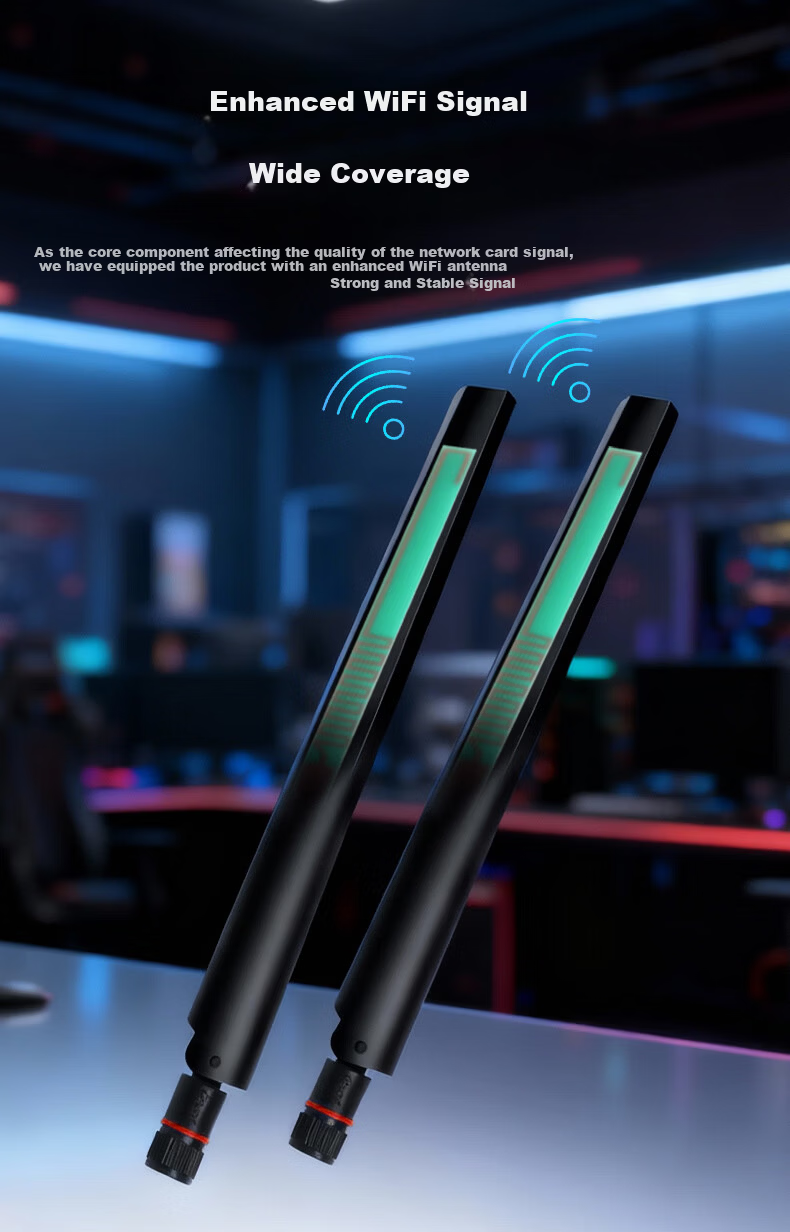 Fenvi Desktop External Antenna 2.4G/5G 6dB WiFi Dual-Band Router High Gain SMA Internal Thread Signal Booster Antenna 2