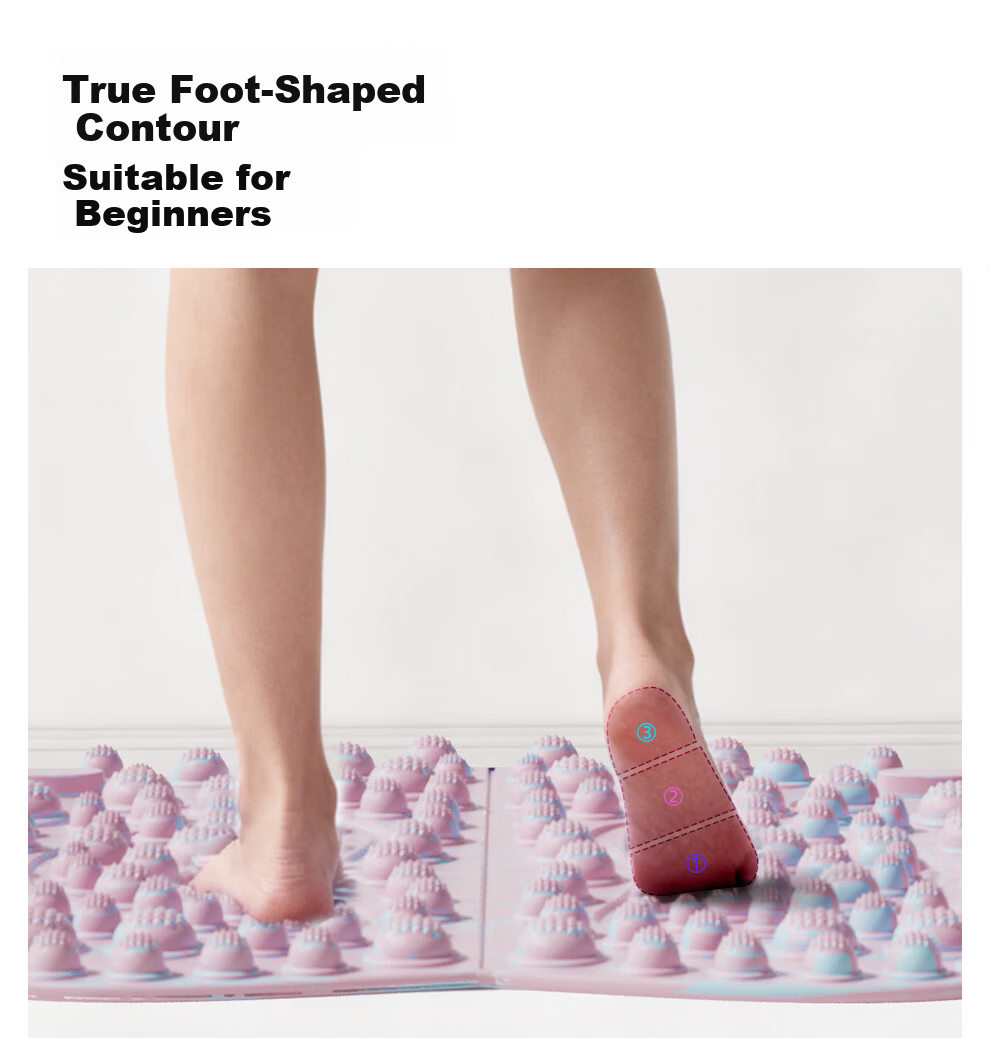 PROIRON Acupressure Foot Massage Mat Slow Jogging Pad Foot-Shaped Toe Pressure Board Camouflage Color 14