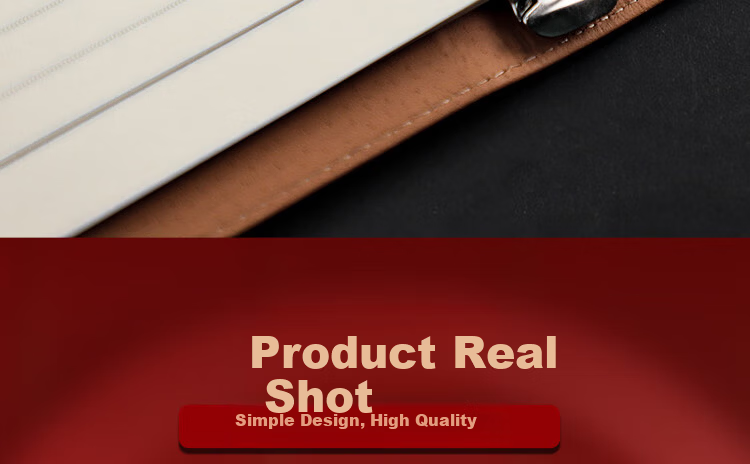 Xuchen Stationery B5 Brown 9-Hole Loose-Leaf Notebook Party Member Study Notebook Large 100 Sheets 200 Pages Detachable Refill High-Grade Leather Cover Educational Work Meeting Record Journal 9