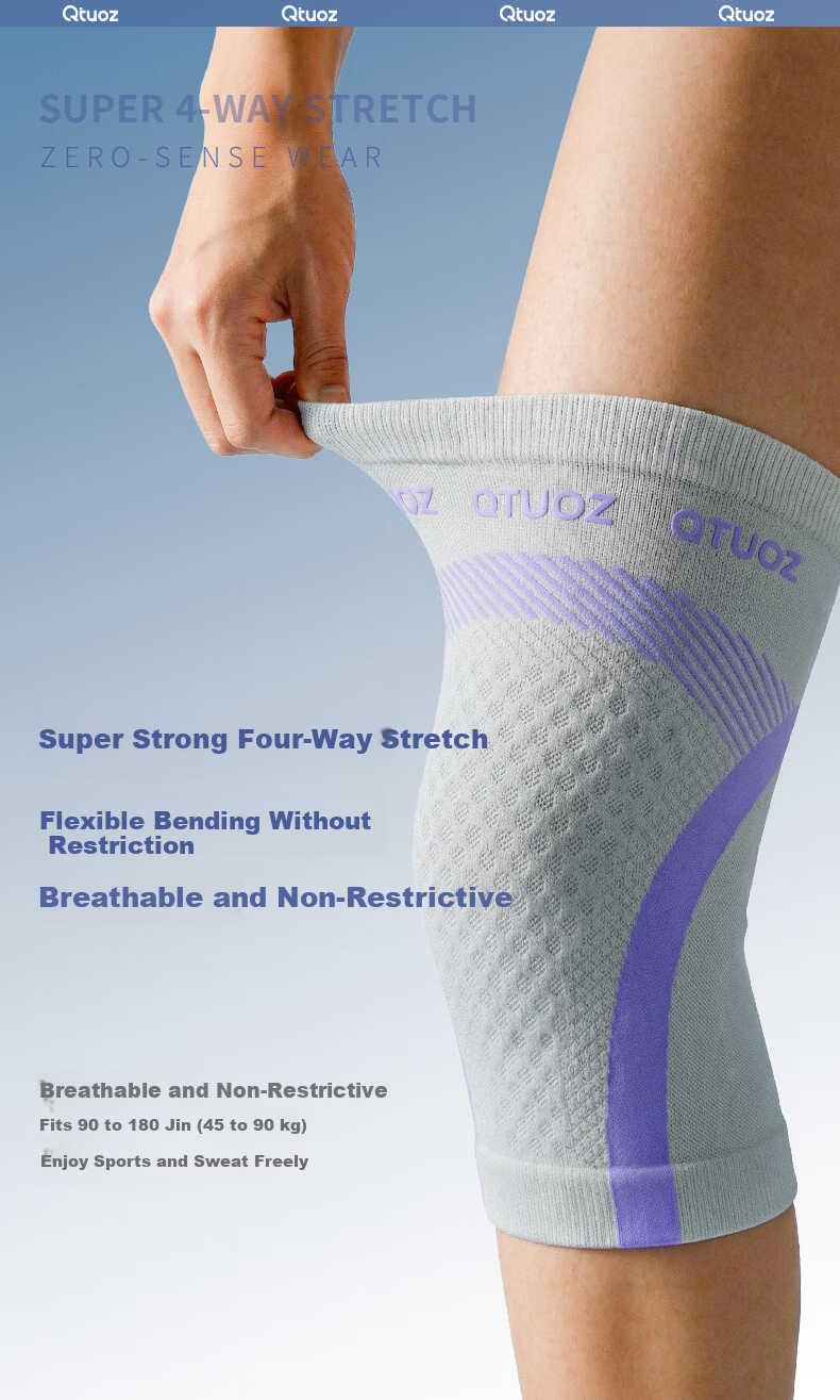 Qituozhe Silk Knee Brace Summer Thin Sports Protective Medical Knee Sleeve for Men and Women Meniscus Injury Recovery 13