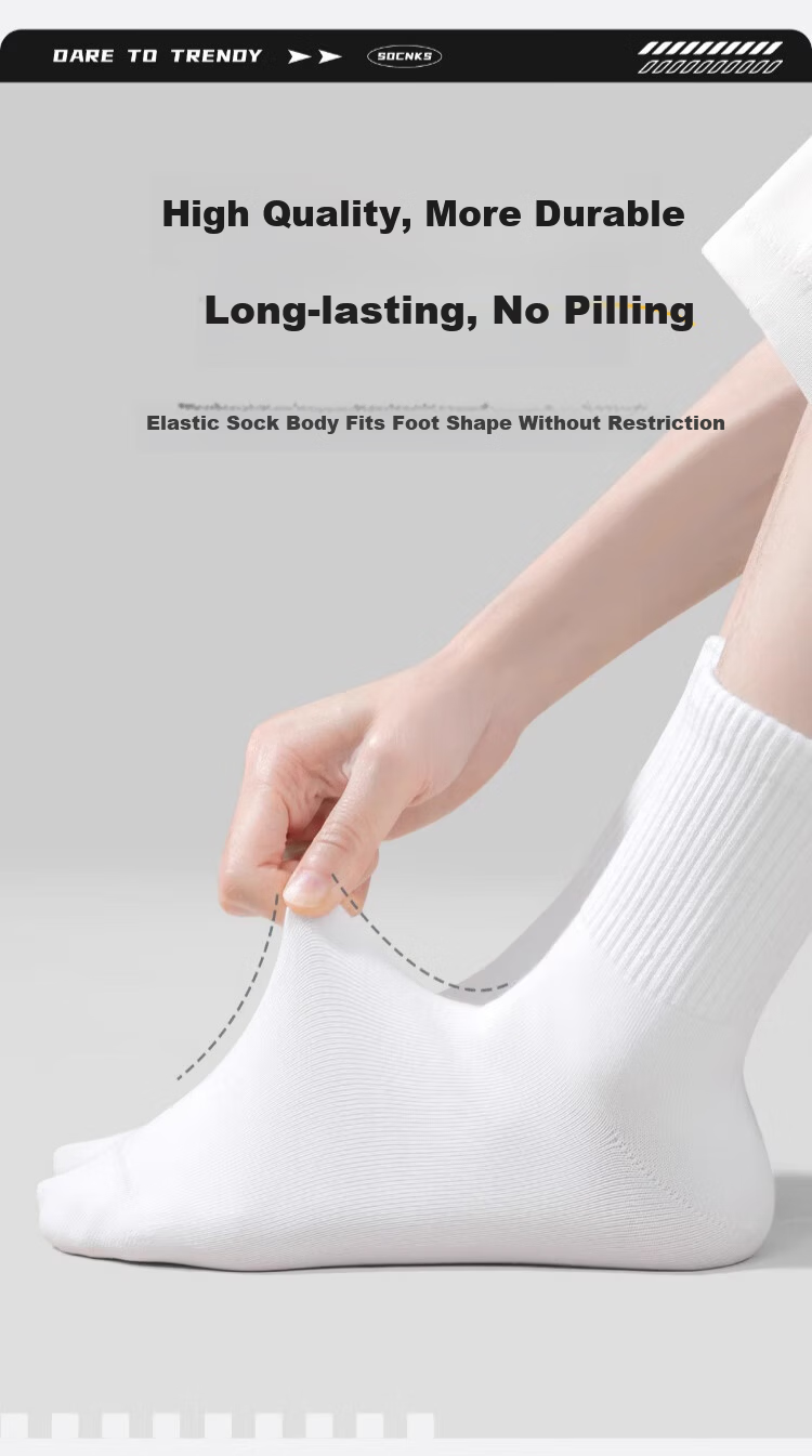 BADIGAO Disposable Socks for Men, Daily Wear, Extra Large Size, Thick Spring And Summer Socks, Mid-Calf Length, Travel-Friendly, No-Wash, Odor-Resistant 11