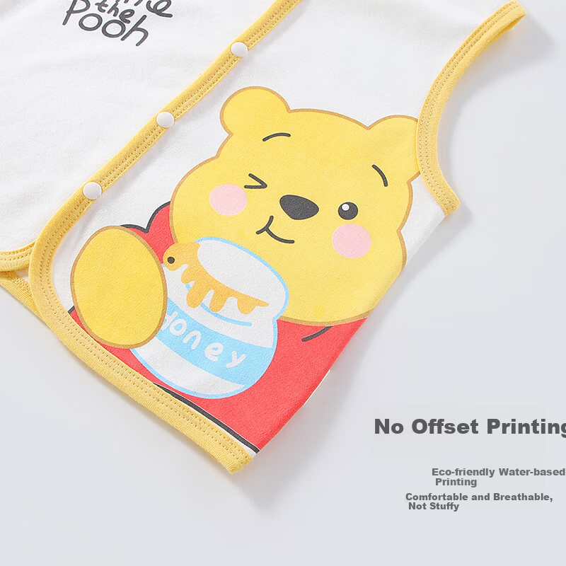 Disney 2-Piece Baby Vest Set Newborn Spring Autumn Cotton Sleeveless Jacket for Boys and Girls 59cm
