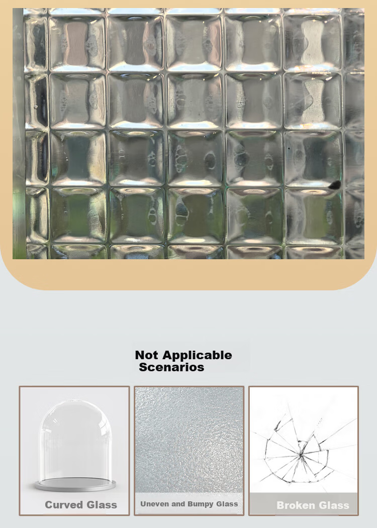 MEIWA Glass Privacy Film Window Sunshade Heat Insulation Static Sticker Bedroom Translucent Opaque 60x200cm 6