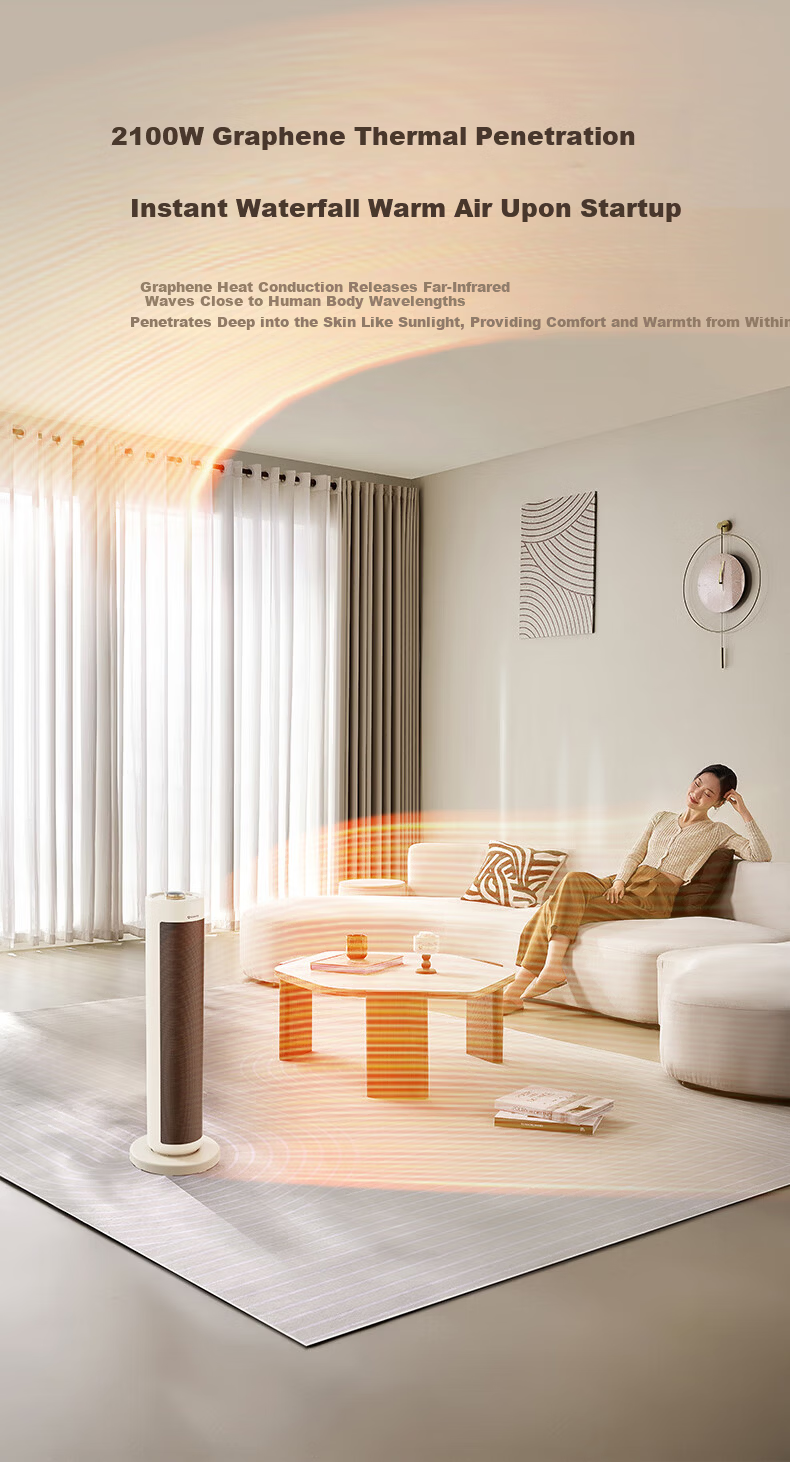 AIRMATE Super Product Warm Air Heater Graphene Heater Electric Heater Home Whole House Heating Small Sun Heater K72 6