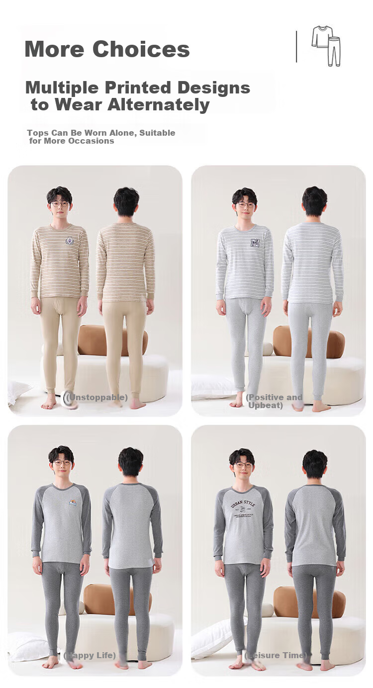Bingxue Kapok Autumn Cotton Thermal Underwear Set for Boys Teens Pure Cotton Warm Antibacterial Mite-Resistant Base Layer 10A New 2025 6