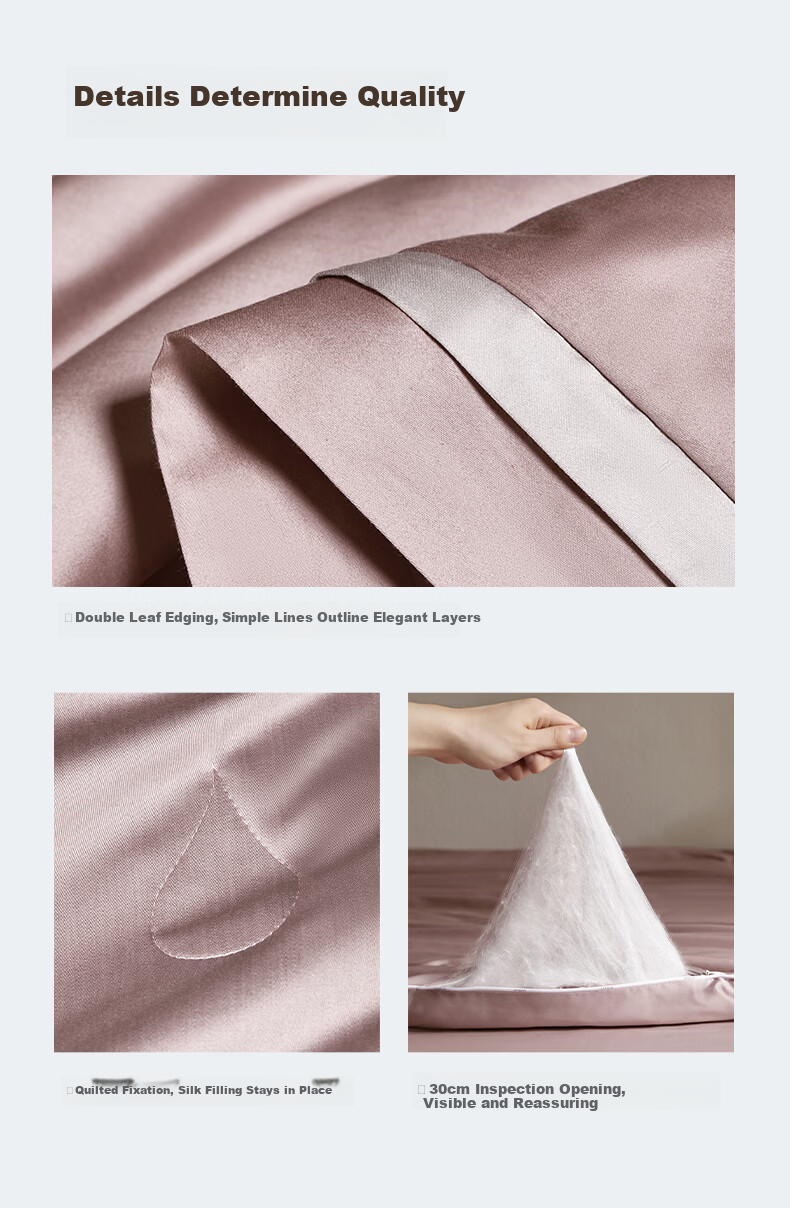 Luolai Home Textiles 100% Silk Quilt 60s Cotton A-Class Washable Mulberry Silk Mother-Child Quilt Approx. 11.6 Jin 9