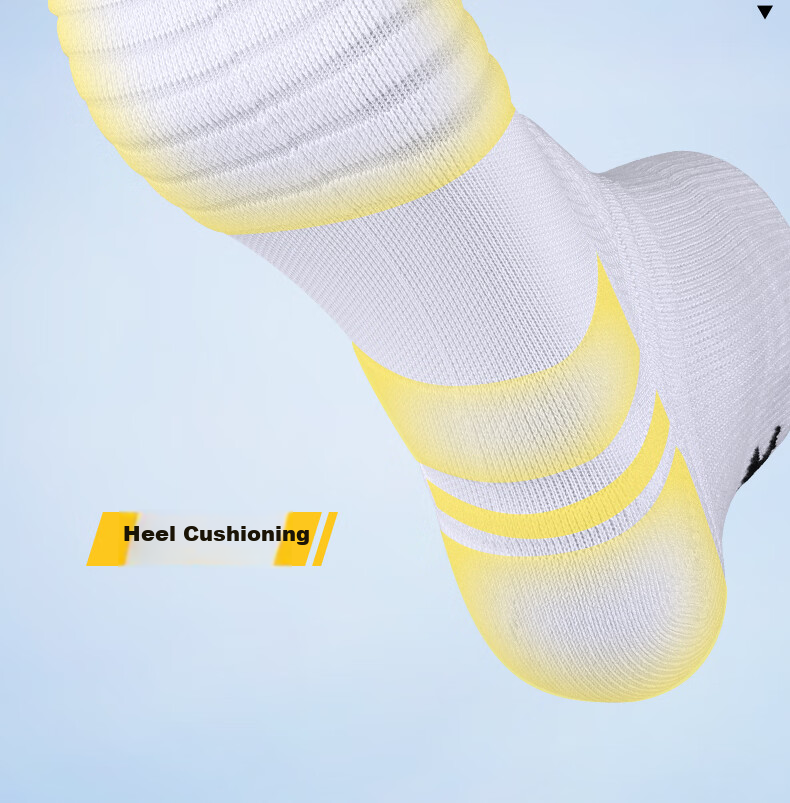Under Armour Sports Socks [3 Pairs] Running Basketball Badminton Marathon Low-Cut Non-Slip Cotton Socks White L 20