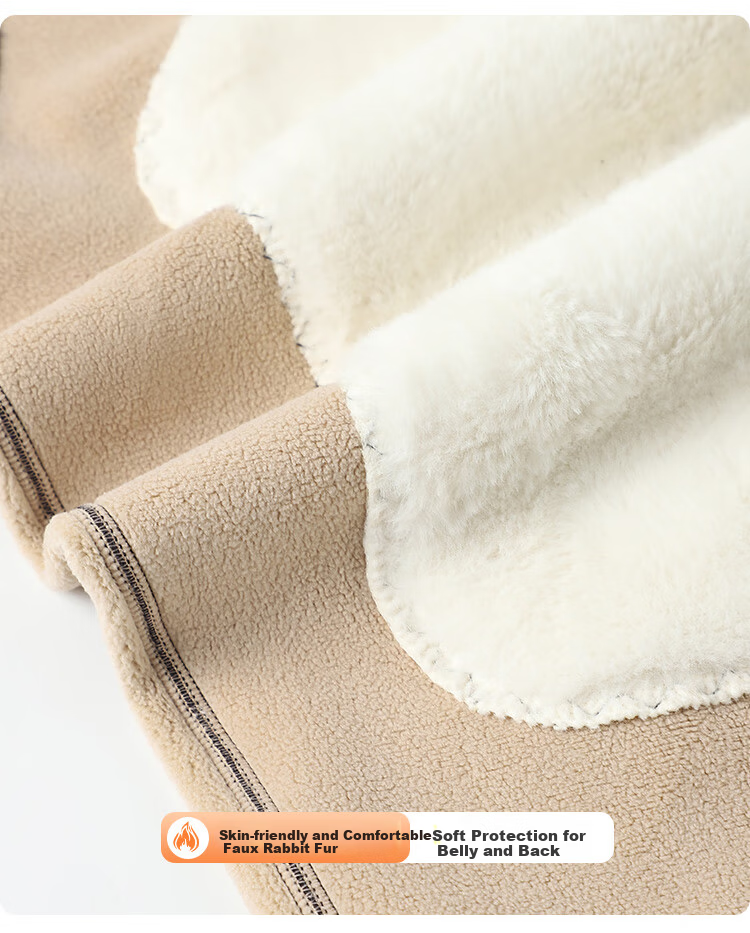 Me feeling Men's Thermal Underwear 2025 New Autumn Winter Thickened Fleece Vest Lamb Wool Warm Anti-Cold Top 12