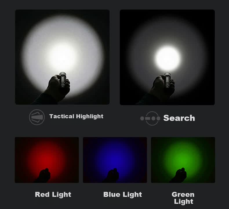 LED LENSER German High-Power Tactical Flashlight TAC7R Outdoor Lighting High Brightness Long Range Long Battery Life Patrol Duty 4