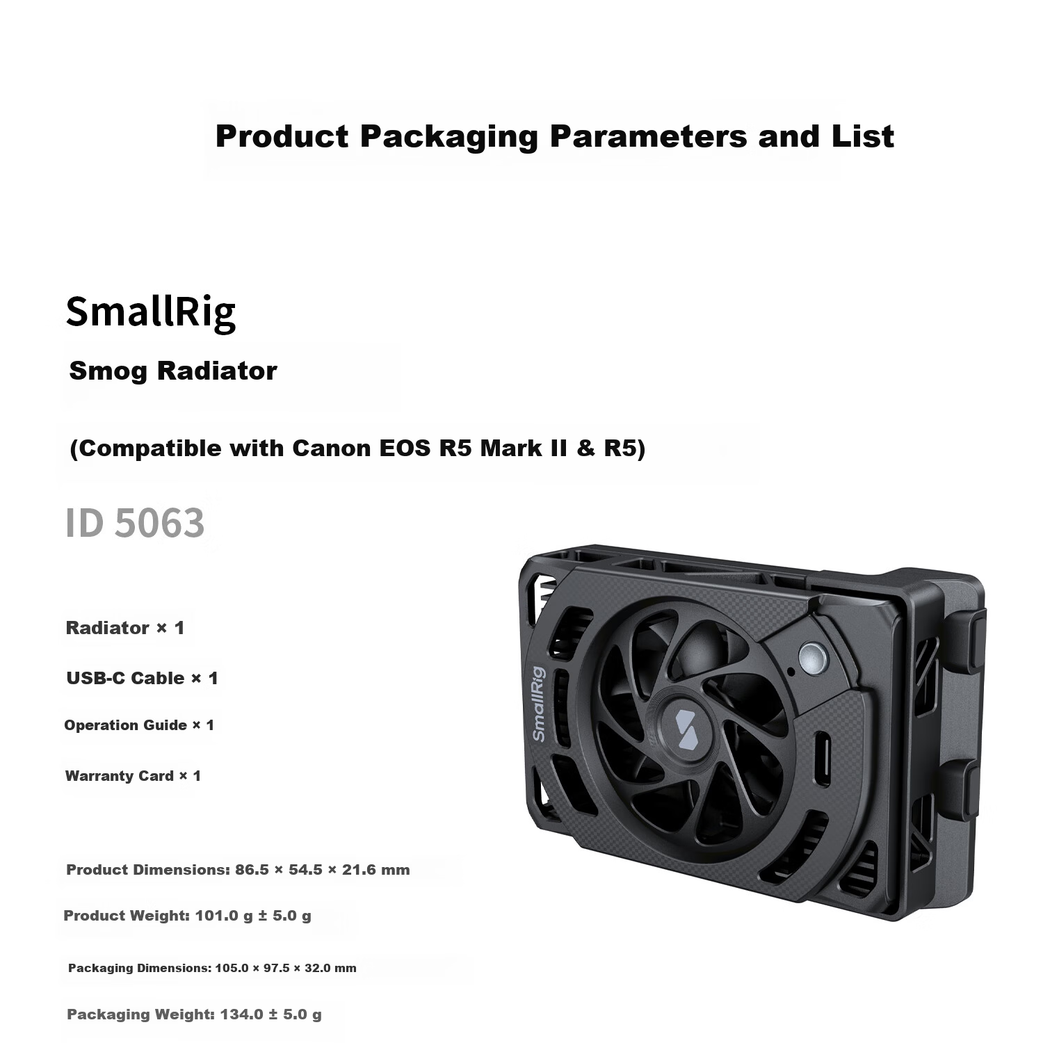 SmallRig 5152 Camera Cooler Live Streaming Cooling Device for Sony ZV-E10II/A74/A7S3/A7C2/A7CR/A6700/FX3/30 DSLR Mirrorless Camera Cooling 15