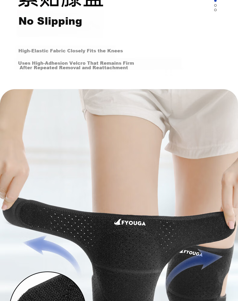 FYOUGA Women's Dance Knee Pads Black M Anti-Fall Protective Knee Sleeves for Dancing and Sports 18