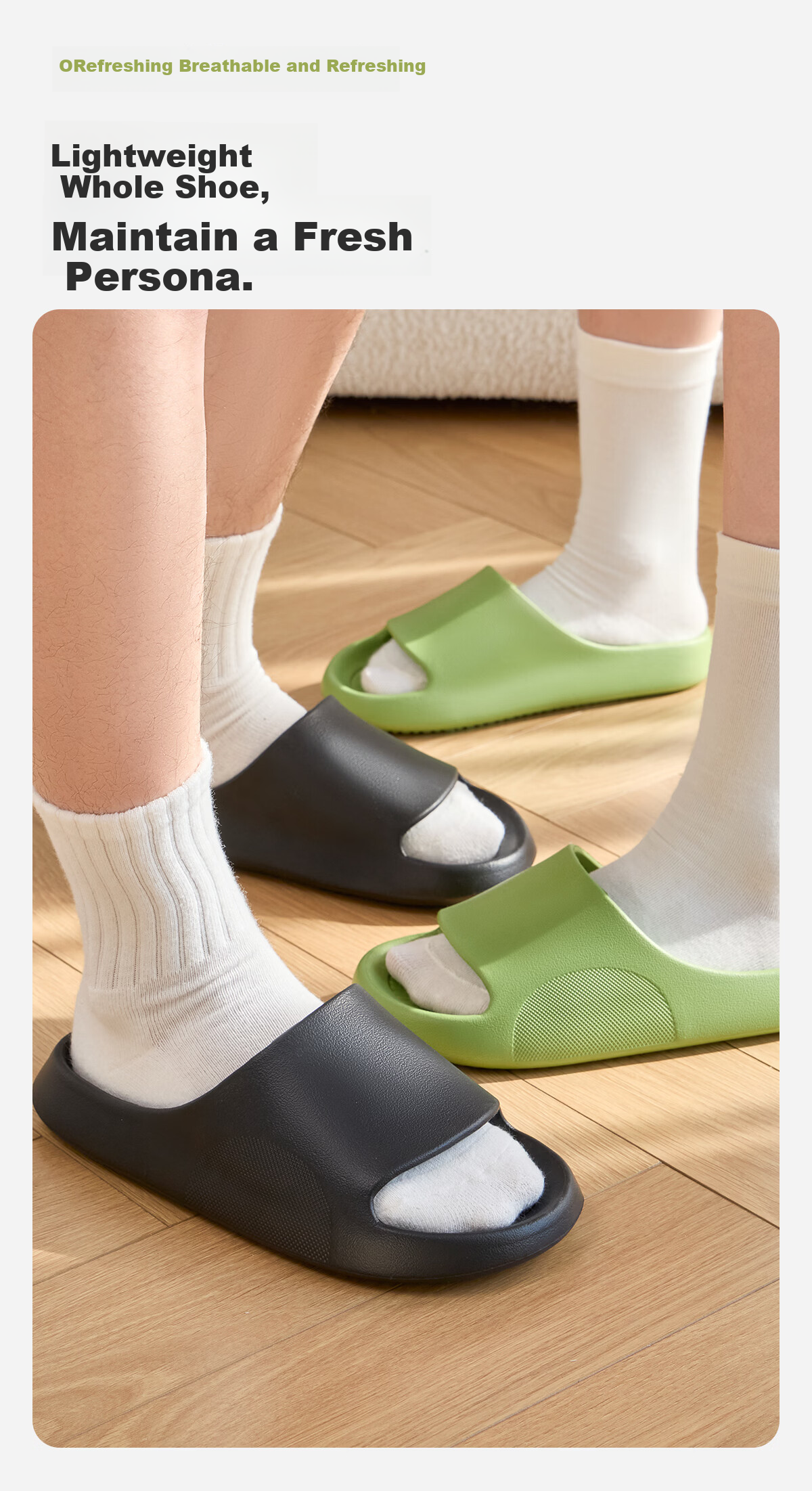 Lidani Women's Slippers 2026 Summer New EVA Cloud-Like Home Bathroom Shower Non-Slip Couple Sandals 3