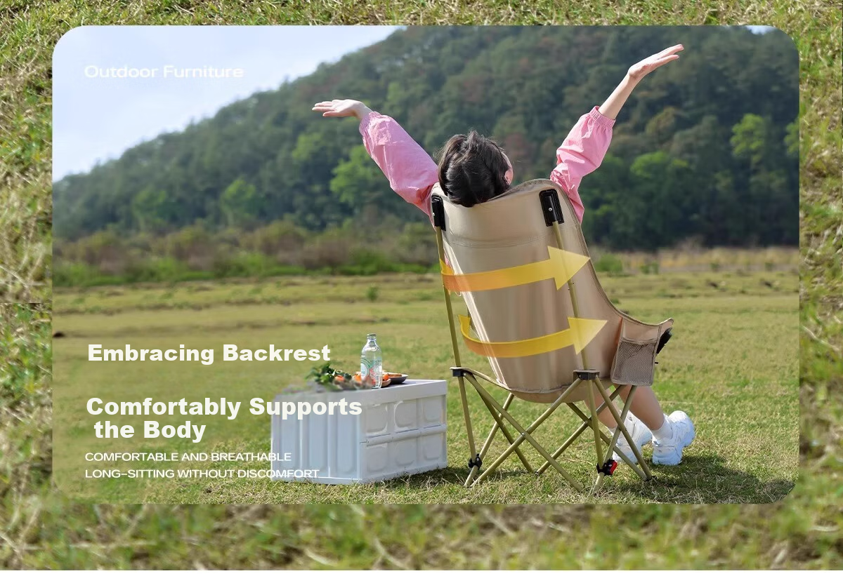 CAMEL Outdoor Camping Ultralight Portable Folding Chair Nap Recliner Balcony Leisure Fishing Chair Camping Gear Kemit Chair 6