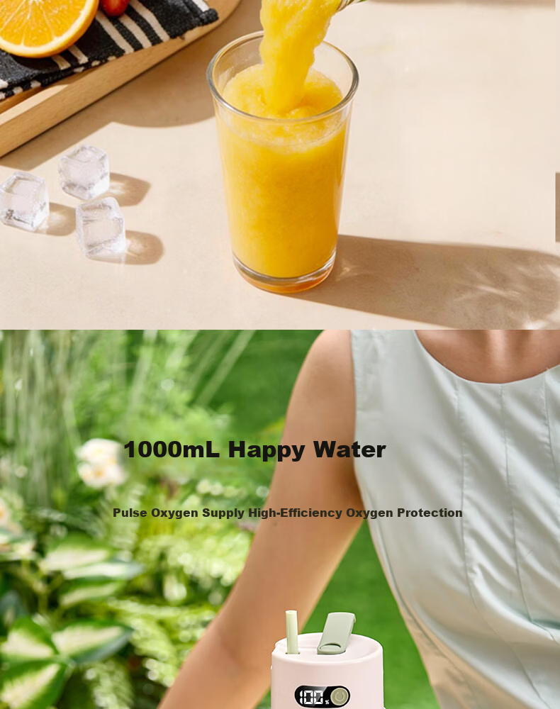 ROYALTY LINE 20-Blade Juicer Glass Juice Container 2026 New Fruit and Vegetable Blender Cup 1L Large Capacity Portable Juicer Electric Ice Crushing Mixing Cup Green 22