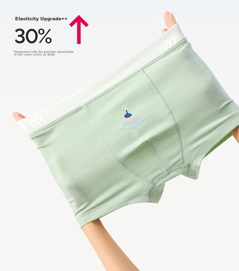 Baby Boys' Cotton A-Class Antibacterial Boxer Briefs Toddler Kids' Underwear 4